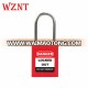 4mm Thin Stainless Steel Shackle Keyed Different Safety Padlock With Master Key